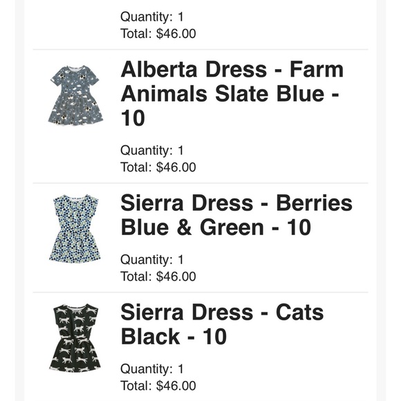 NEW Winter Water Factory blueberry print dress size 10 - Picture 3 of 3